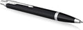 Parker im-balpen - matzwart met chromen afwerking - medium punt - met geschenkdoos