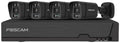 Foscam fna108e-b4-2t-b kit beveiligingscamera set - 4 camera's - poe - 2tb geheugen - kleurennachtzicht 20m - 8mp - zwart