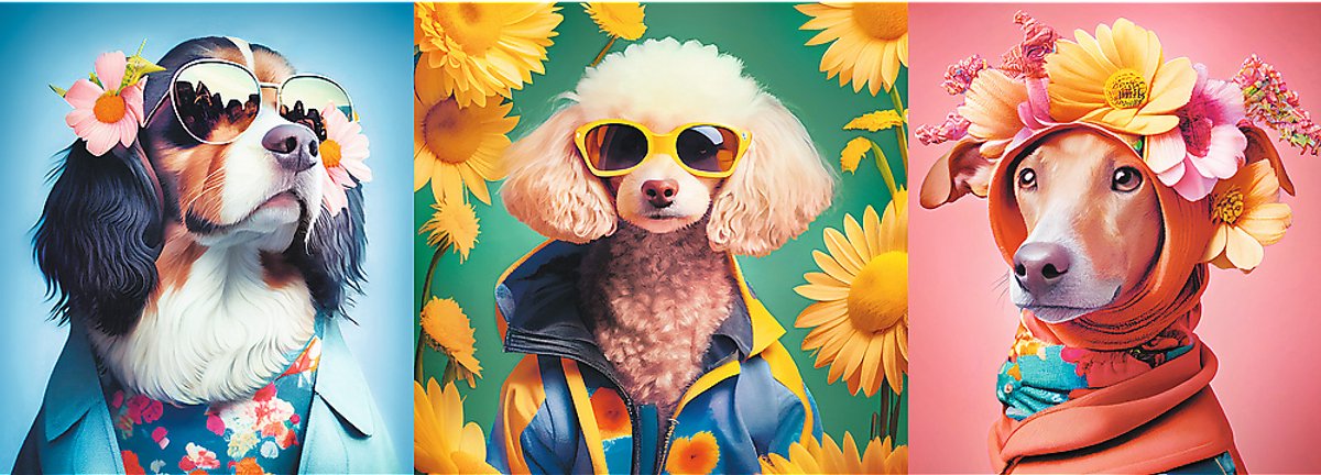 Trefl - puzzels - 500 panorama - doggie fashion week