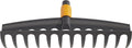 Fiskars quikfit hark - grashark opzetstuk - tuingereedschap - gehard staal