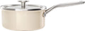 Kitchenaid steel core enamel steelpan 18cm 2,0l - amandelwit - inductie - pfas-vrij