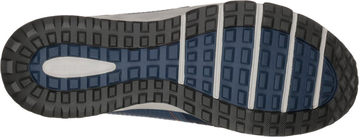 Skechers escape plan heren wandelschoenen - donkerblauw oranje 42