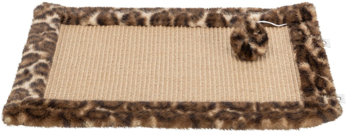 Trixie Kratzmatte mit Leopardenmuster, braun