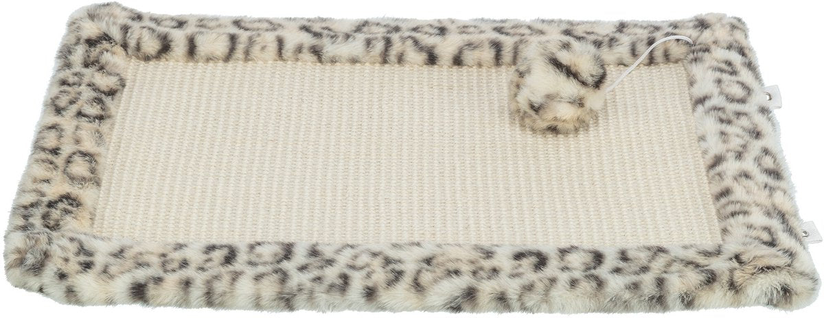 Trixie Kratzmatte mit Leopardenmuster, cremefarben