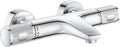 Grohe precision feel themostatische badkraan - 15 cm - waterbesparend - met cooltouch technologie - inclusief koppelingen - chroom