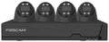 Foscam fn9108e-t4-2t kit beveiligingscamera set - 4 camera's - poe - 2tb geheugen - nachtzicht 20m - 5mp - zwart