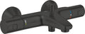 Grohe precision start thermostatische badkraan - 15 cm - waterbesparend - met omstelling - inclusief koppelingen - mat zwart