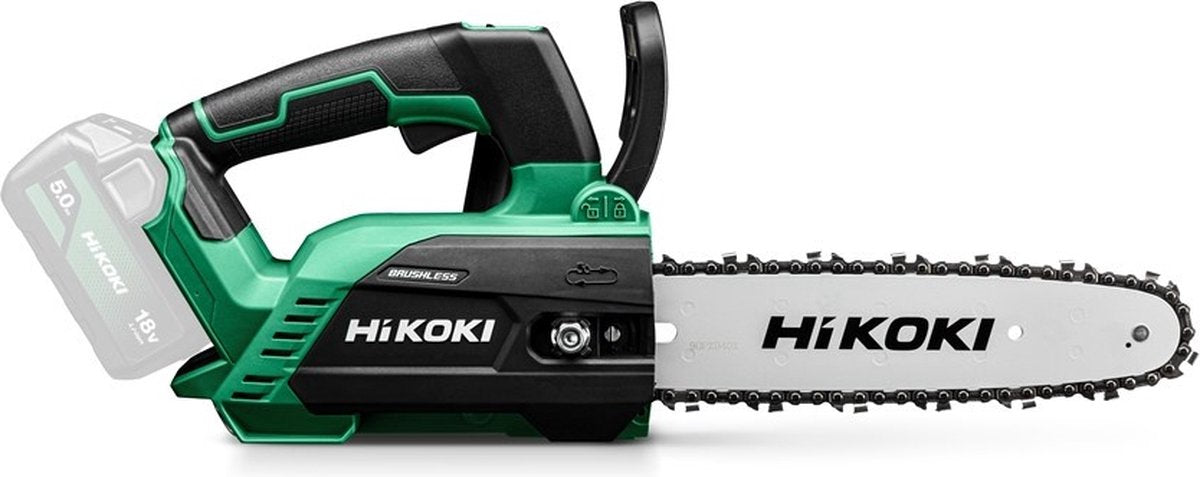 Hikoki accu kettingzaag 18v - brushless - 250mm - mv - exclusive (= zonder accu s en lader) in doos