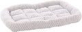 Flamingo hondenkussen – benchkussen – extra zacht hondenkussen 55,5 x 38,5 cm – geschikt voor hondenbench en kattenkussen – jacquard rechthoekig grijs