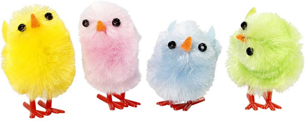 Creativ Company Bunte Osterküken aus Chenille, 12 Stück.