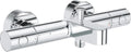 Grohe grohtherm 800 cosmopolitan thermostatische badkraan - 15 cm - waterbesparend - met omstelling - inclusief koppelingen - chroom