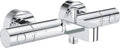 Grohe precision get thermostatische badkraan - 15cm - waterbesparend - inclusief koppelingen - chroom