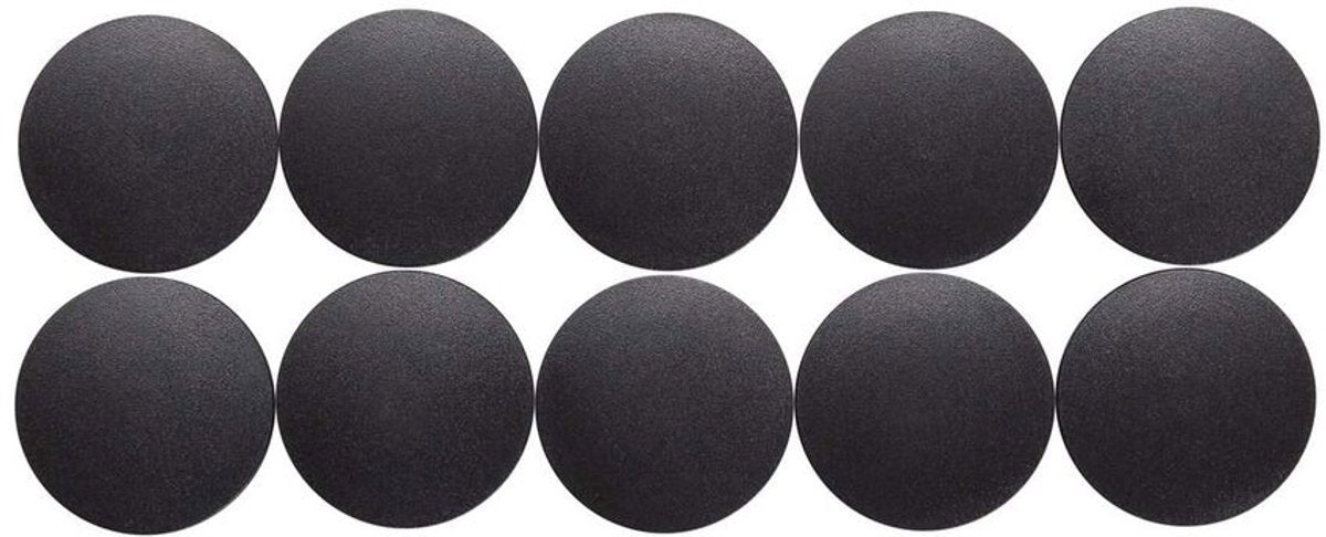 Maul magneet rond 10 stuks 0,8 kg kunststof ferriet bruchsicher erodiert lackiert ø 3.2 x 0.96 cm zwart