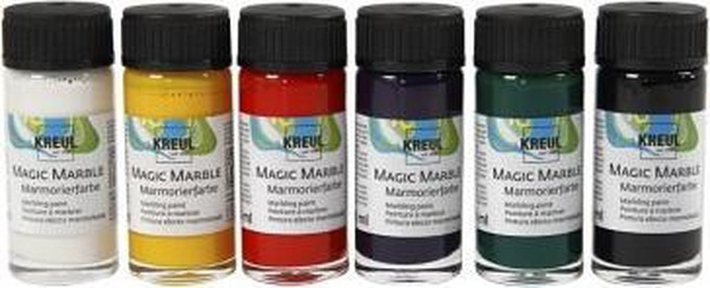 Creativ Company Magic Marble Farbe, 6 x 20 ml