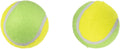 Flamingo smash - speelgoed honden - hs tennisbal smash + squeaker 2 kleuren 8cm 2 stuks - 2st - 121928 - 2st
