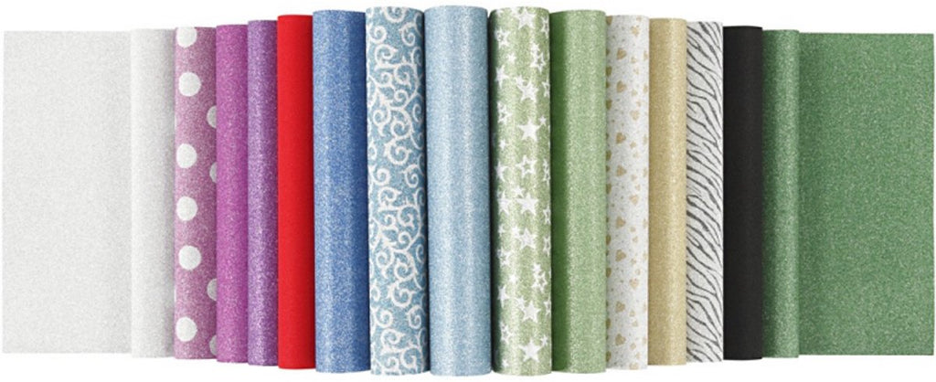Glitzerpapierblock von Creativ Company, A4, Blattgröße 210 x 297 mm, 150 g, 30 Blatt, 1 Stück