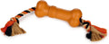Beeztees sumo fit bone - hondenspeelgoed - rubber - oranje - 20x6x6 cm