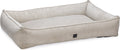 Designed by lotte ribbed - hondenmand - lichtgrijs - 120x80x23 cm