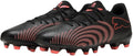 Puma future 9 play fg ag unisex sportschoenen - black-glowing red-strong gray