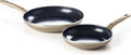 Greenpan cambridge bronze koekenpannenset 24 cm 28 cm - pfas-vrij - inductie