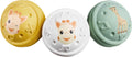 Sophie de giraf muzikale speelballen - 5-senses collectie - speelgoedbal - babyspeelgoed - 100% natuurlijk rubber - ok-biobased - vanaf 3 maanden - geel wit groen - 3 stuks