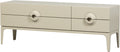 Woood merge tv meubel - eucalyptus hout - dust beige - 57x160x44