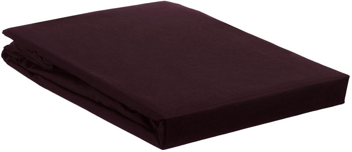 Ambiante katoen - hoeslaken - 90x200 - donker rood