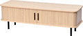 Mano leisure tv-meubel - eikenhoutlook zwart metaal 120 x 40 x 39 cm – moderne tv-kast met opbergruimte