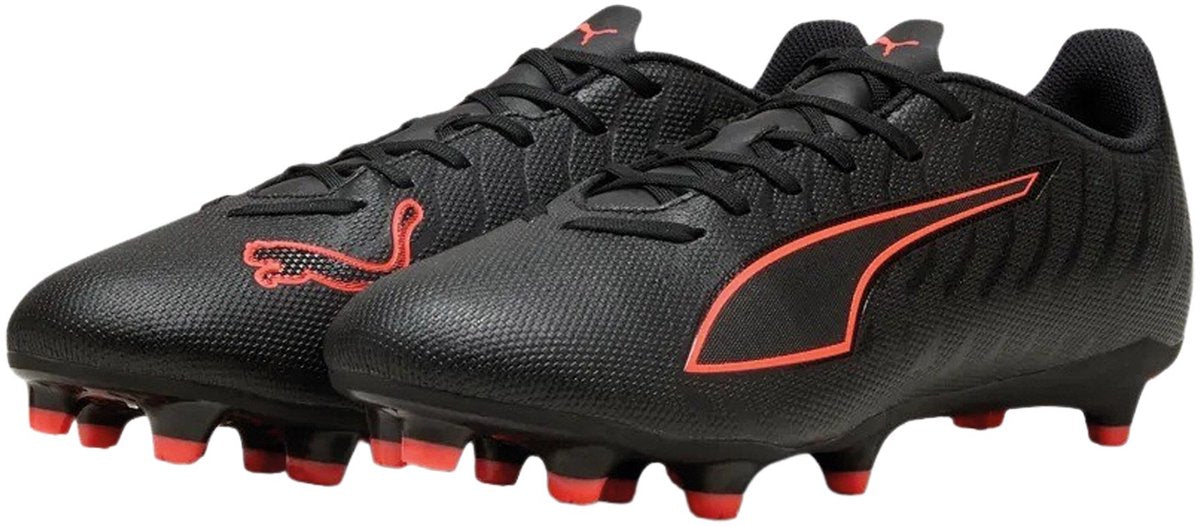 Puma ultra 6 play fg ag unisex sportschoenen - black- red 42.5