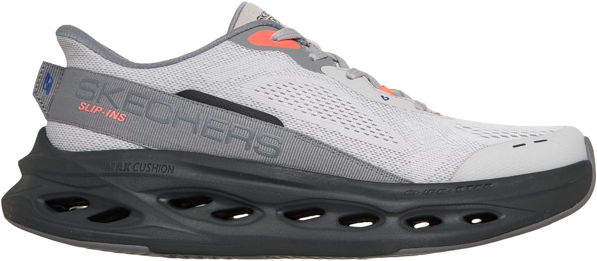 Skechers max cushioning glide-step heren sportschoenen - grijs zwart 41
