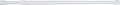 Differnz round douchestang - om vast te klemmen - aluminium veredeld - 75 x 125 cm - wit