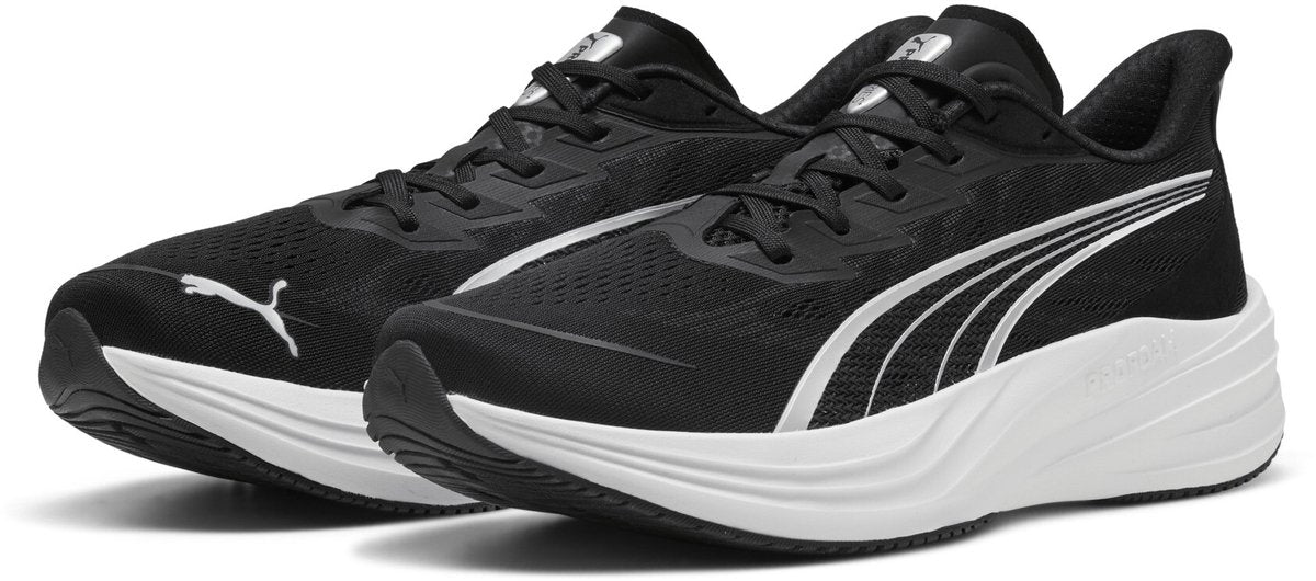 Puma darter pro 2 unisex sportschoenen - black-ultra red- white