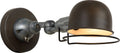 Lucide honore - wandlamp - 1xe14 - roest bruin