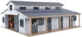 Kids globe paardenstal met 7 boxen en weiland 1:24