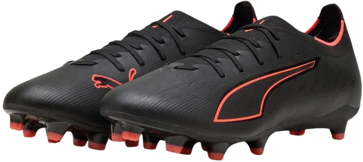 Puma ultra 6 match fg ag unisex sportschoenen - black- red 46