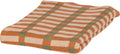 Woood vola kleed - katoen - groen oranje - 1x170x130
