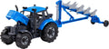 Cavallino-Traktor mit Pflug, blau, Maßstab 1:32