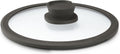 Berghoff leo glazen deksel stone - ø 28cm - grijs -