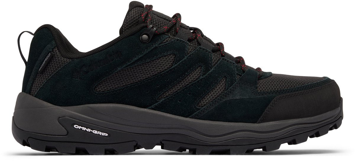 Columbia redmond™ iv low waterproof heren wandelschoenen - black, mountain red 46