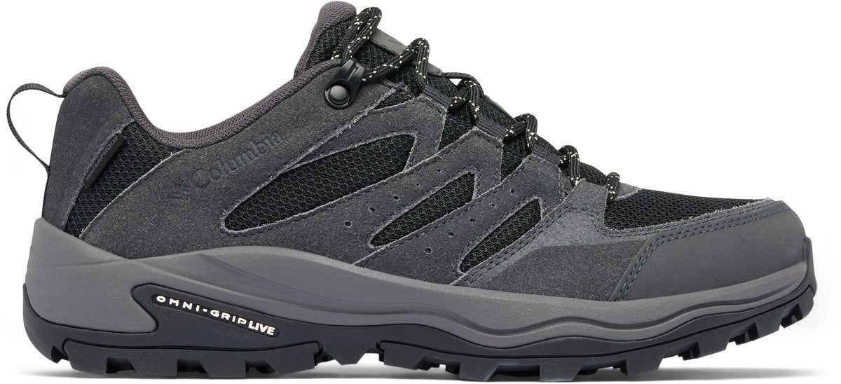 Columbia redmond™ iv low waterproof dames wandelschoenen - black, citron haze 39.5