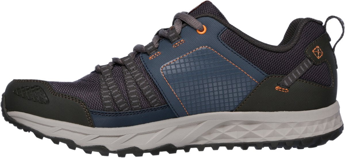 Skechers escape plan heren wandelschoenen - donkerblauw oranje 41