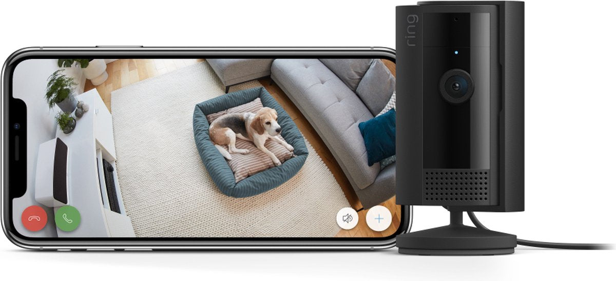 Ring indoor camera - zwart - beveiligingscamera voor binnen