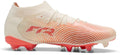 Puma future 9 match fg ag unisex sportschoenen - sugared almond- white-ultra red- black 40.5