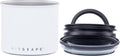 Planetary design - airscape - koffiebonen - voorraadpotten - vacuuum - koffie - staal - mat wit - 250 gram