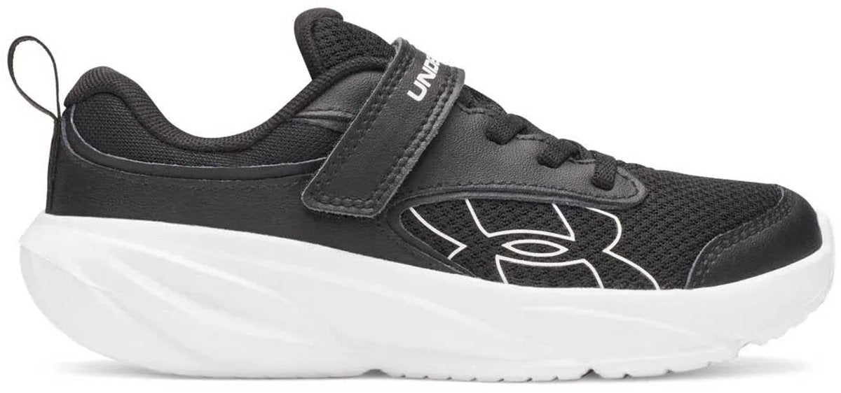 Under armour ua bps surge 5 ac-blk jongens sportschoenen - zwart - wit 30