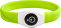 Duvo plus - dierenkleding - hond - flash light ring maxi usb silicon 65x2,5x1cm groen - 1st