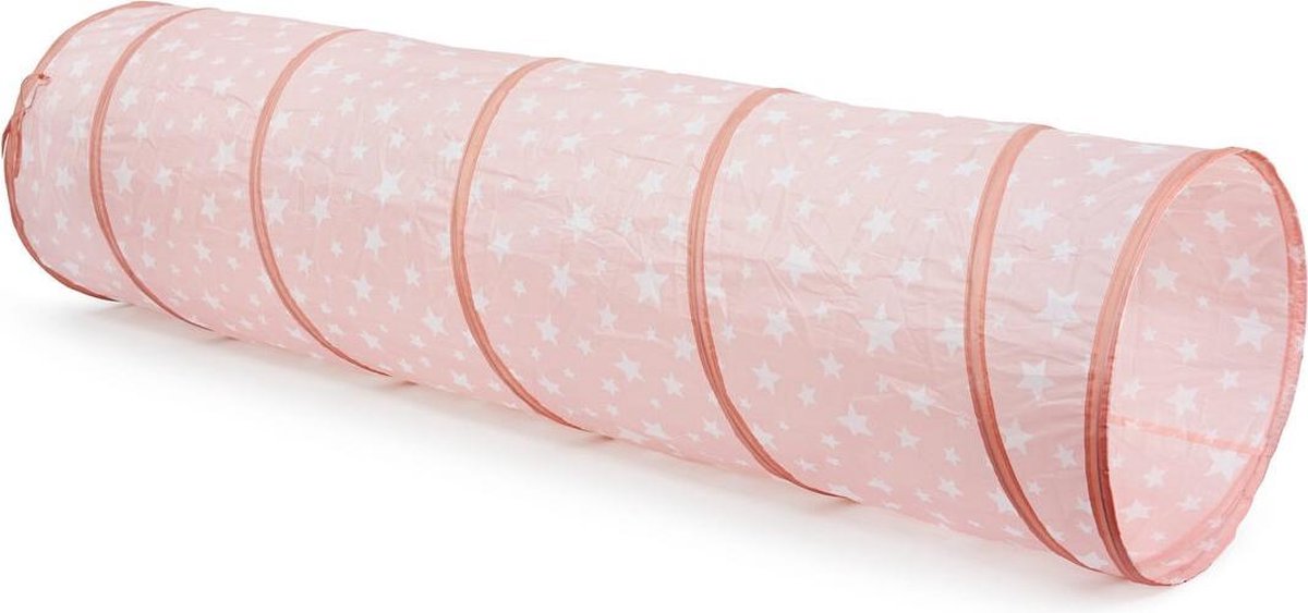 Kids concept kid's concept speeltunnel ster 46x180 cm - roze