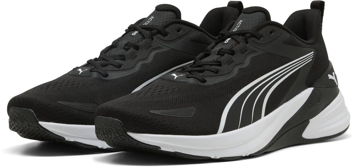 Puma action pro tr unisex sportschoenen - black- white