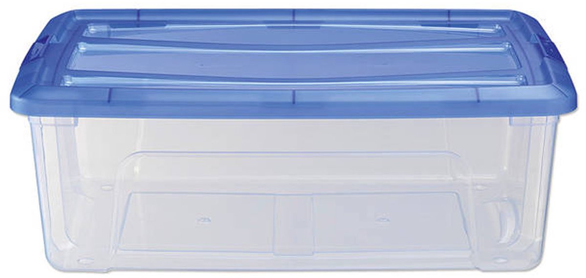 Iris Topcase-Aufbewahrungsbox 30 l 57,5 ​​x 39 x 20,5 cm blau transparent