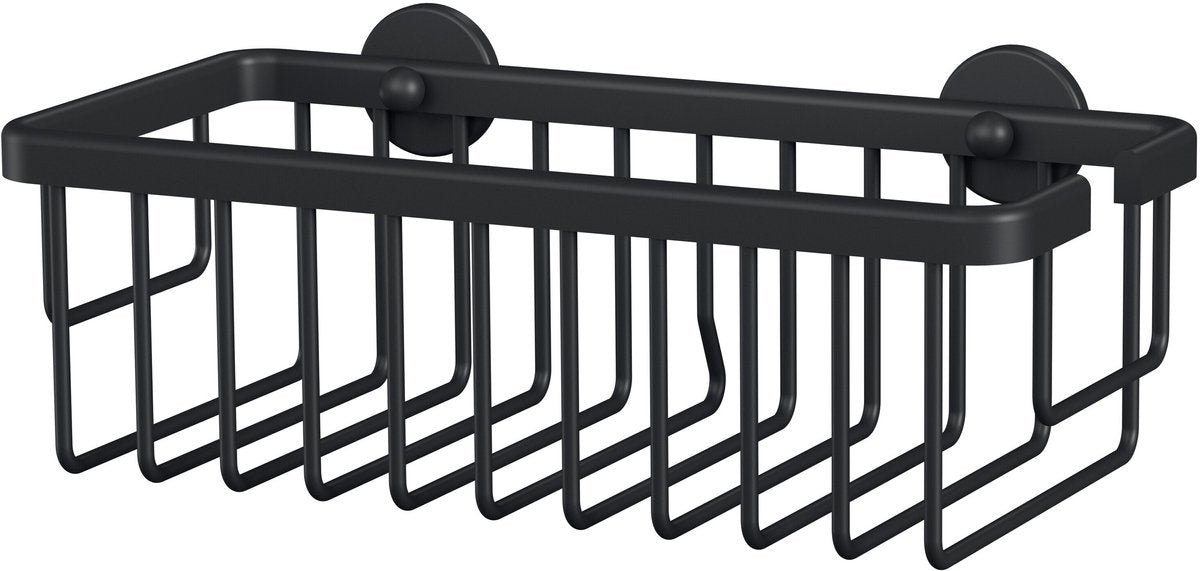 Tesa® tesa doucherek aluxx black matzwart badkamer zelfklevend zonder boren – 92x250x125mm